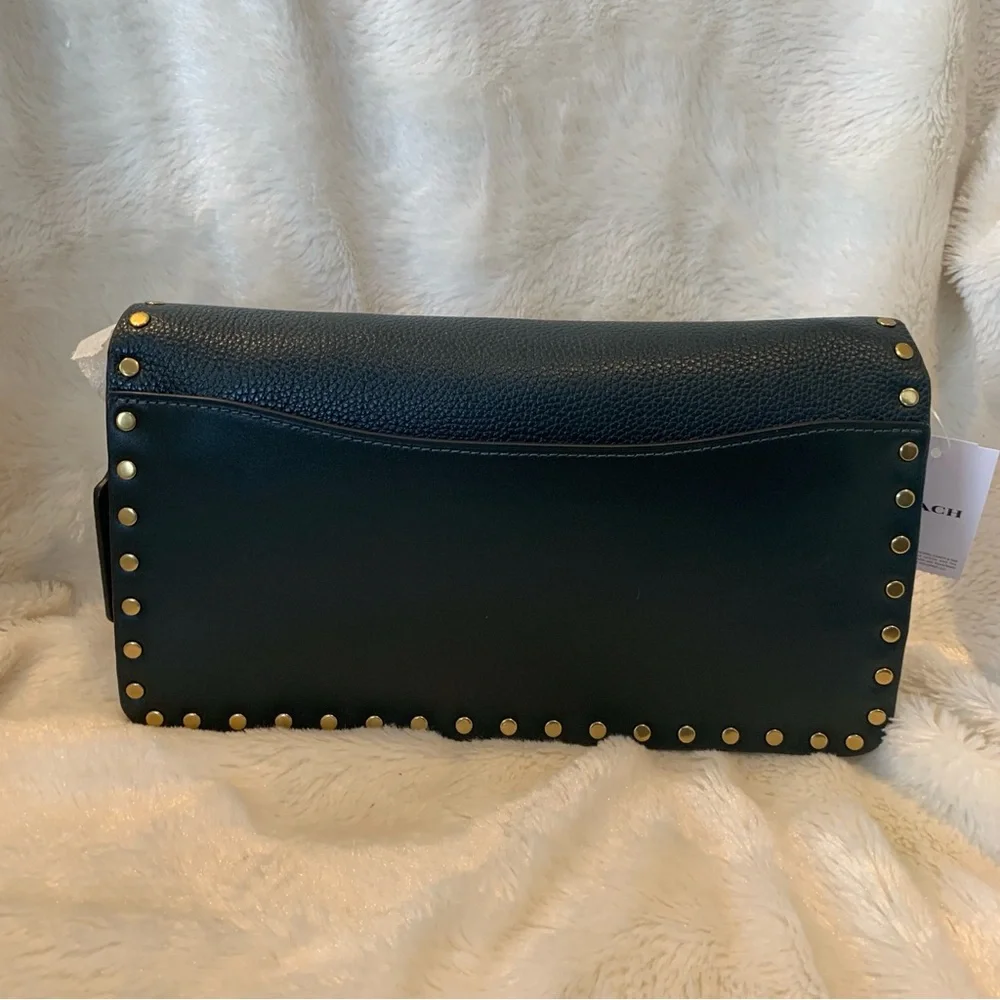 💙💛New - Coach - Tabby 26 In Blue Colorblock With Rivets💙💛 - Picture 8 of 11